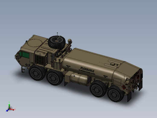 重型增程机动战术油罐车加油车