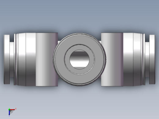 气动接头-T型三通APEW10-8（10变8）俯视缩略图