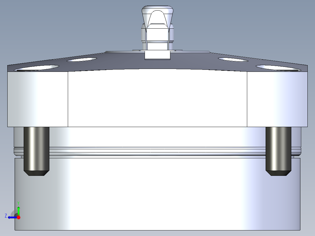 KOSMEKSWH2070-G多系列多零件图纸模型多系列多零件图纸模型右视图
