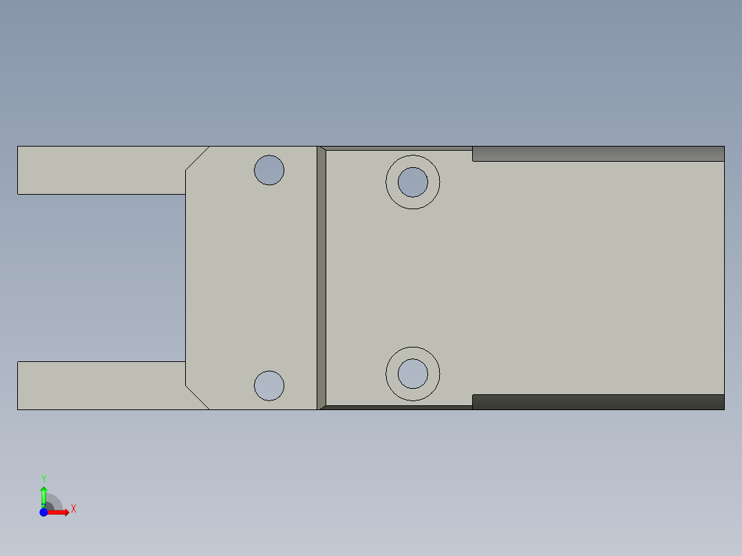 普通气爪PH05-20前视图