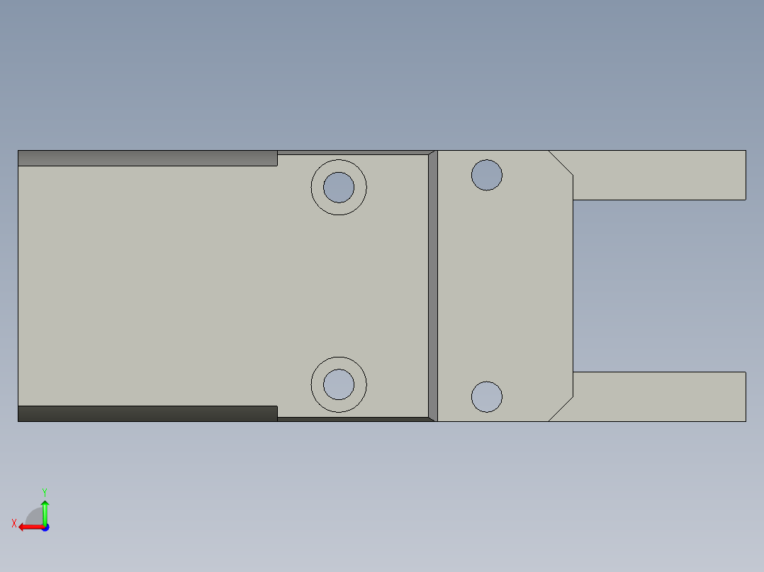 普通气爪PH05-20后视图