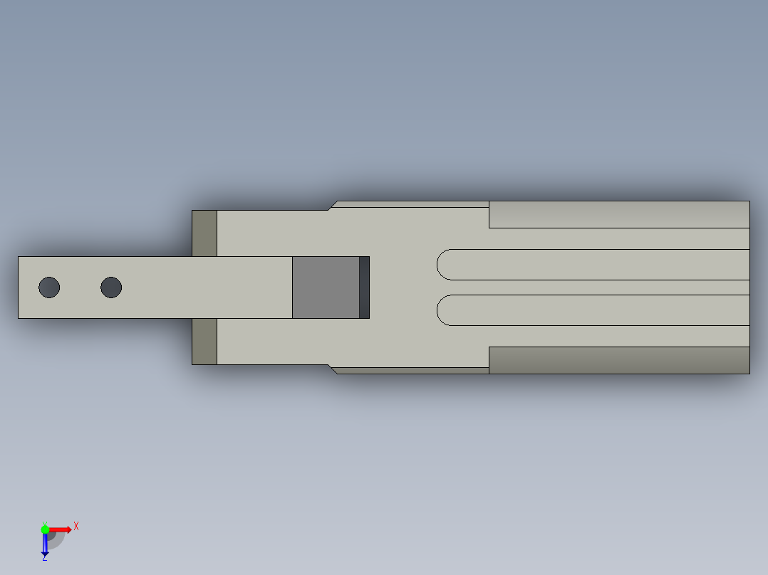普通气爪PH05-20俯视图
