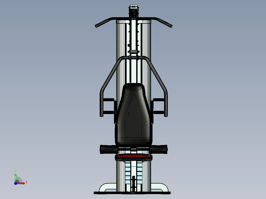 多功能健身前视图
