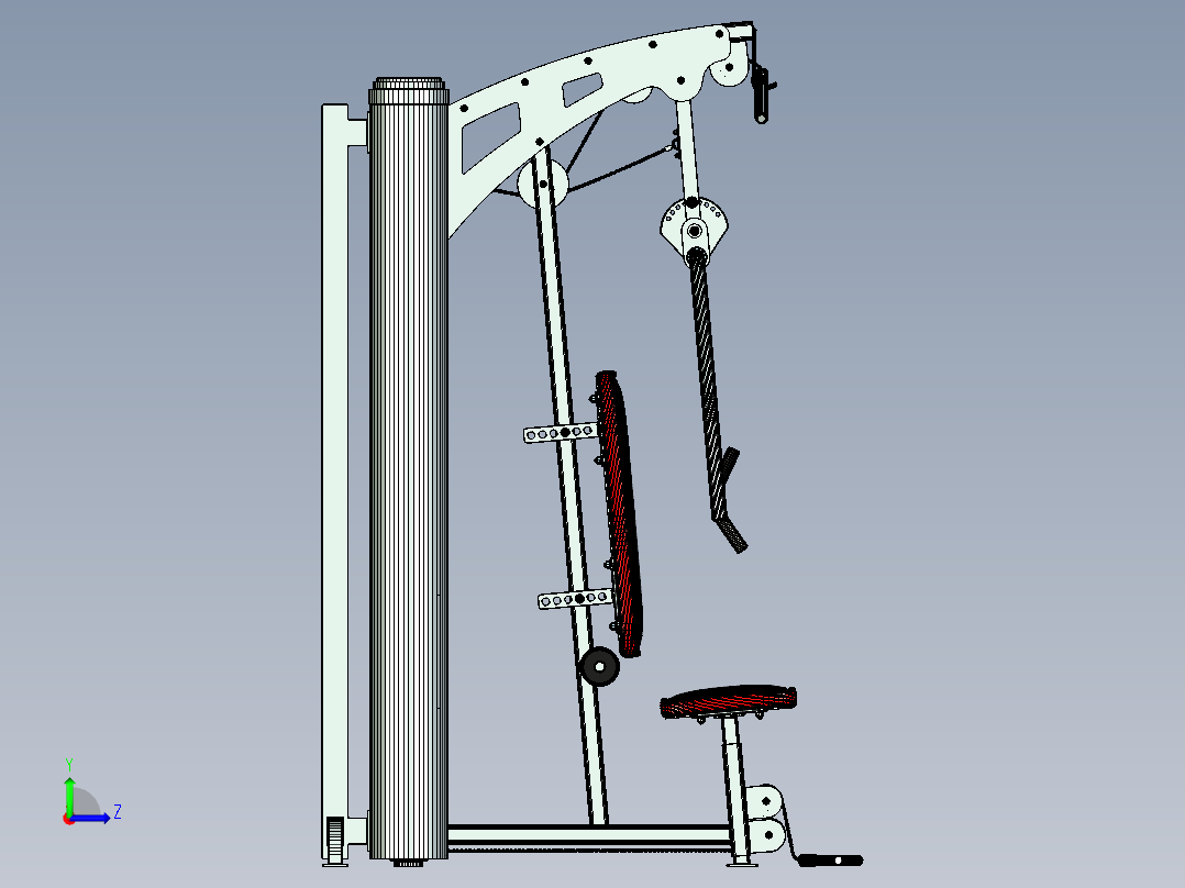 多功能健身左视图