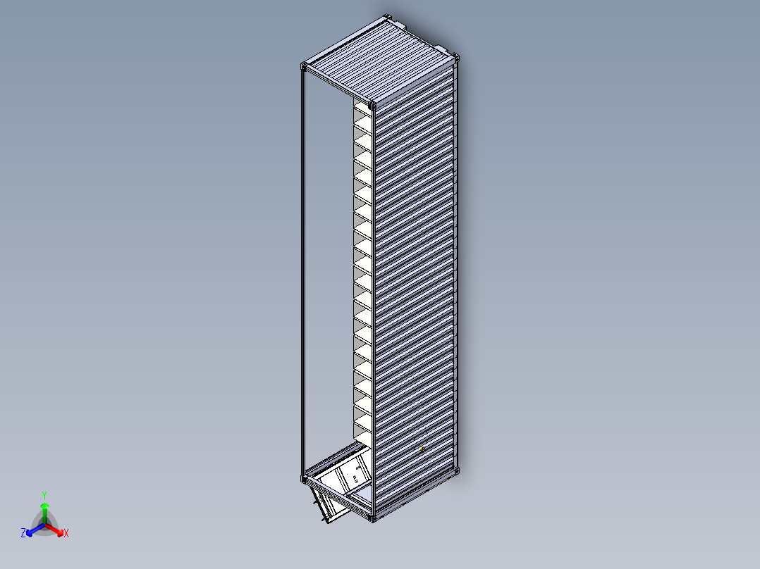 养鱼场集装箱 STEP FCStd主视图