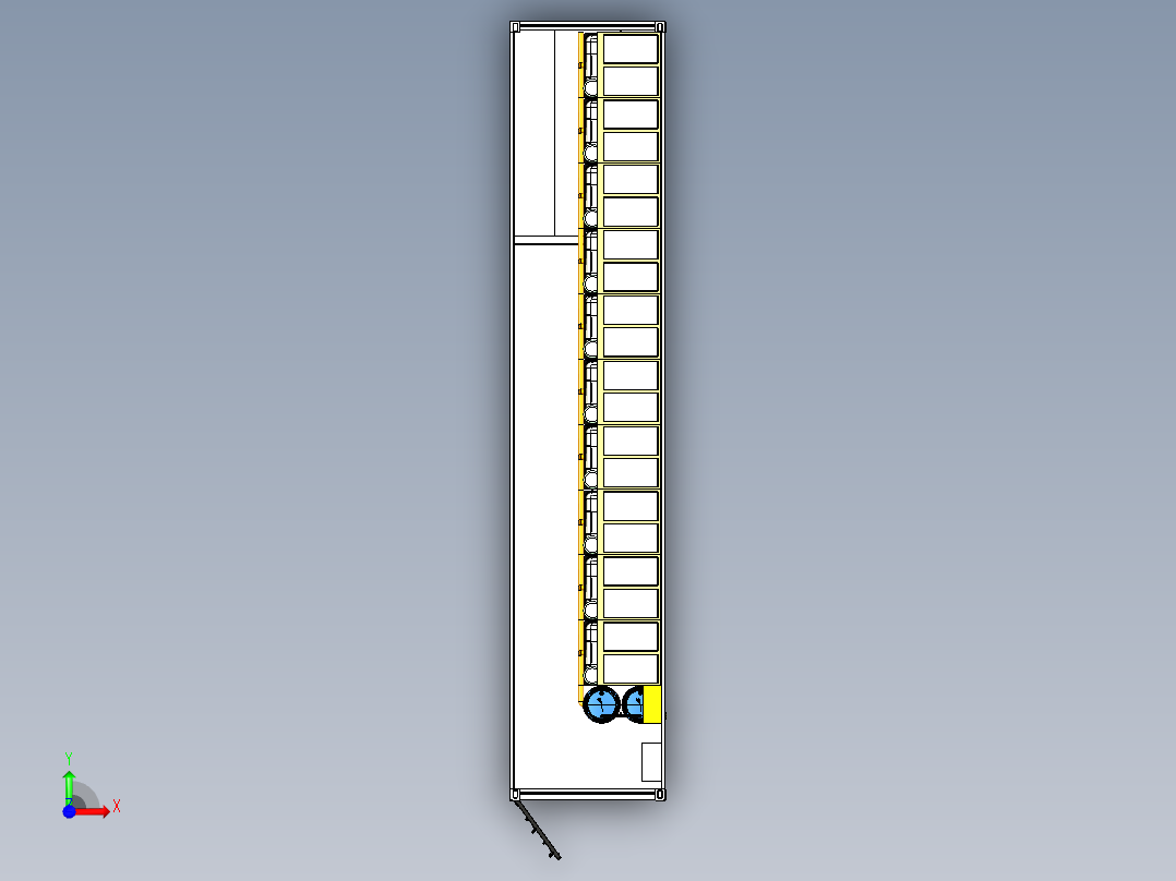 养鱼场集装箱 STEP FCStd前视图