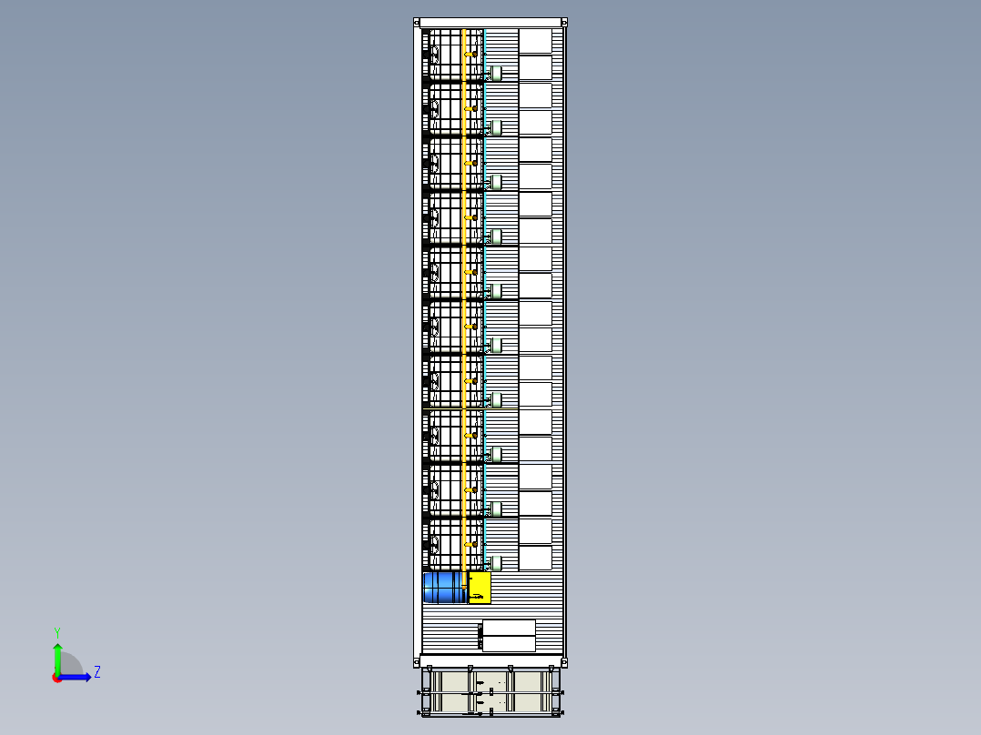 养鱼场集装箱 STEP FCStd左视图