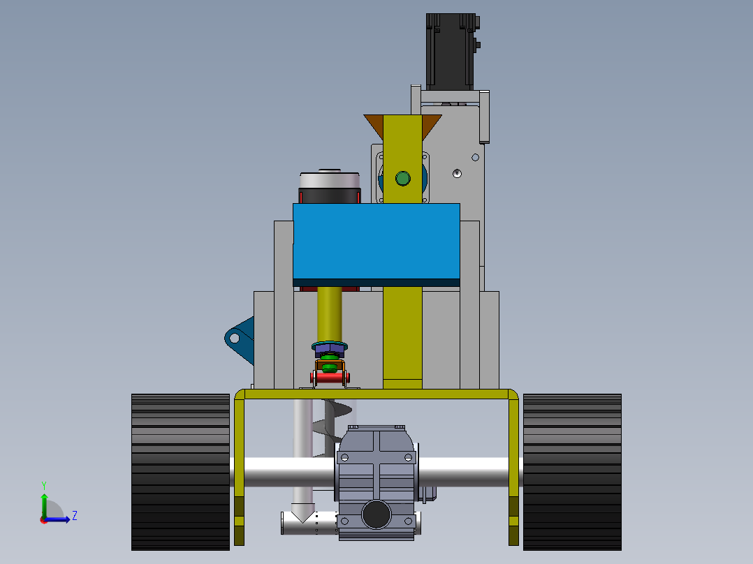 树苗种植机左视图