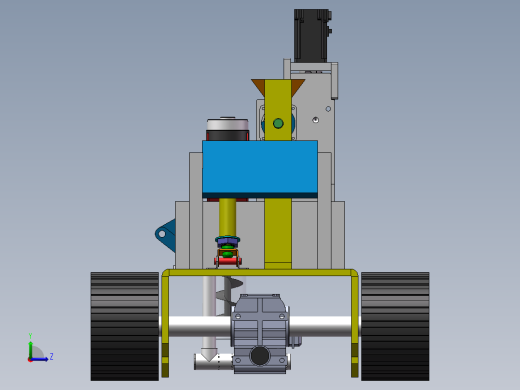 树苗种植机左视缩略图