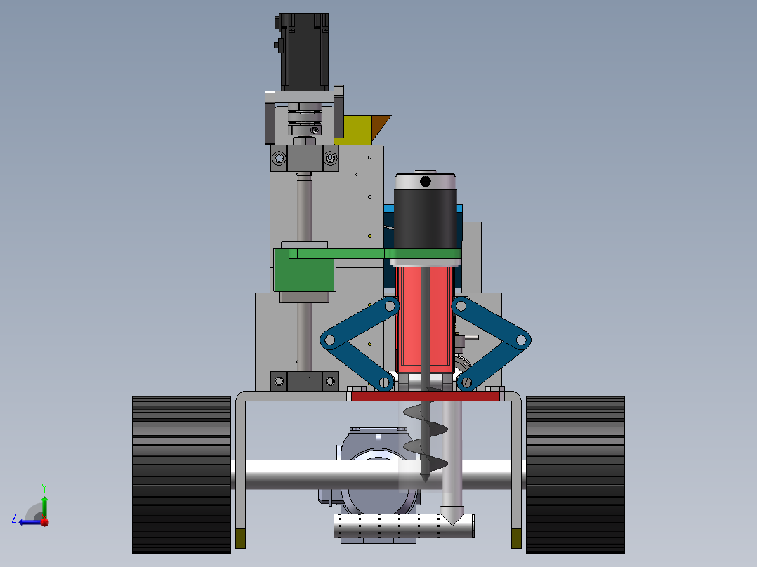 树苗种植机右视图
