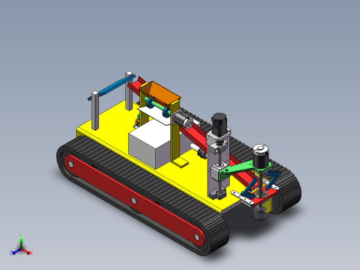树苗种植机正等轴测缩略图