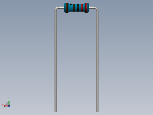 电容器 二极管 电阻器-Resistor 2.2K Ohm Blue后视缩略图