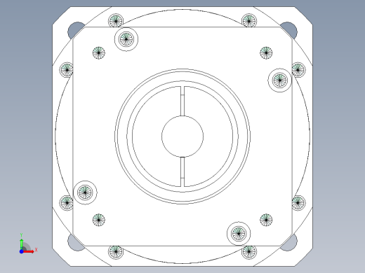 直齿孔PLX220-L2 35-114.3-200-M12.stp前视缩略图