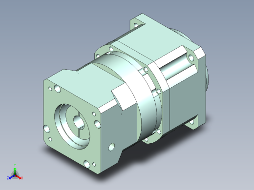 直齿孔PLX220-L2 35-114.3-200-M12.stp正等轴测缩略图