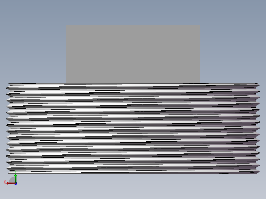 四角塞头 DN80后视图