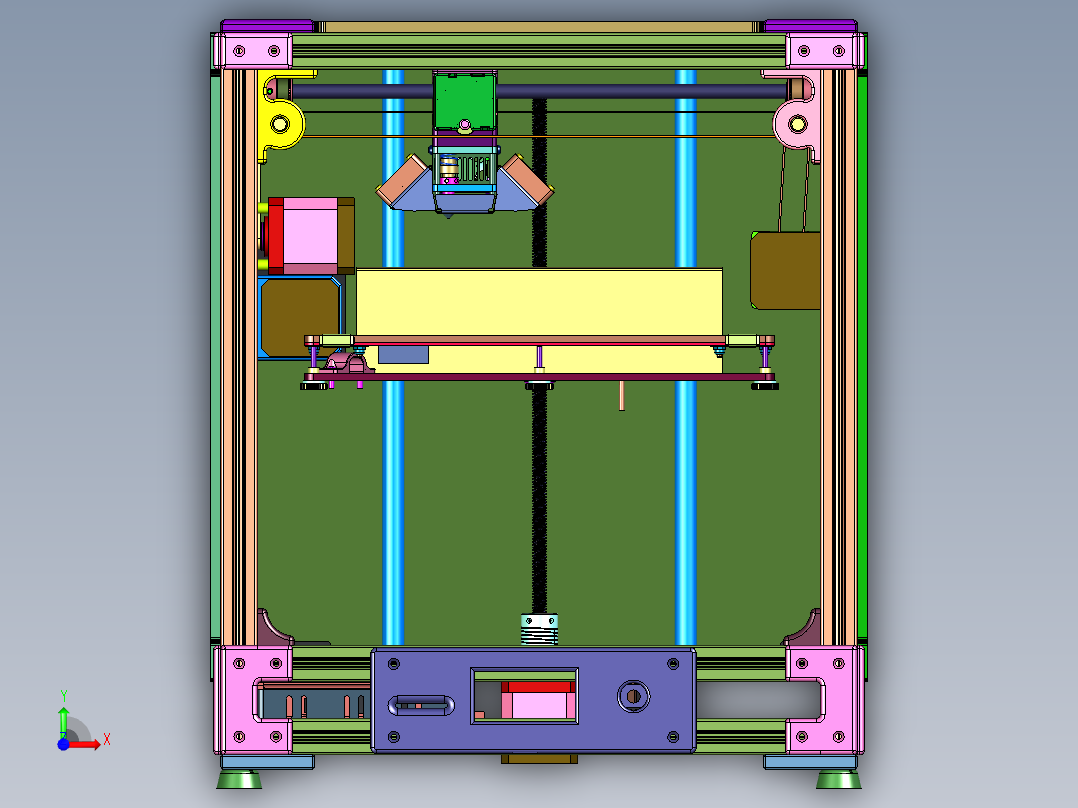 工业级精准三维立体Ultimaker2打印机前视图