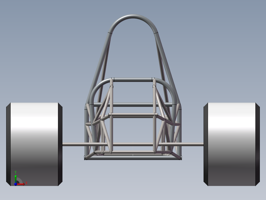 方程式车架模型前视图
