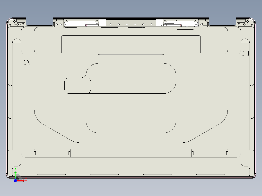 BAZ80-A-笔记本CNC工装夹具三维模型CNC7前视图