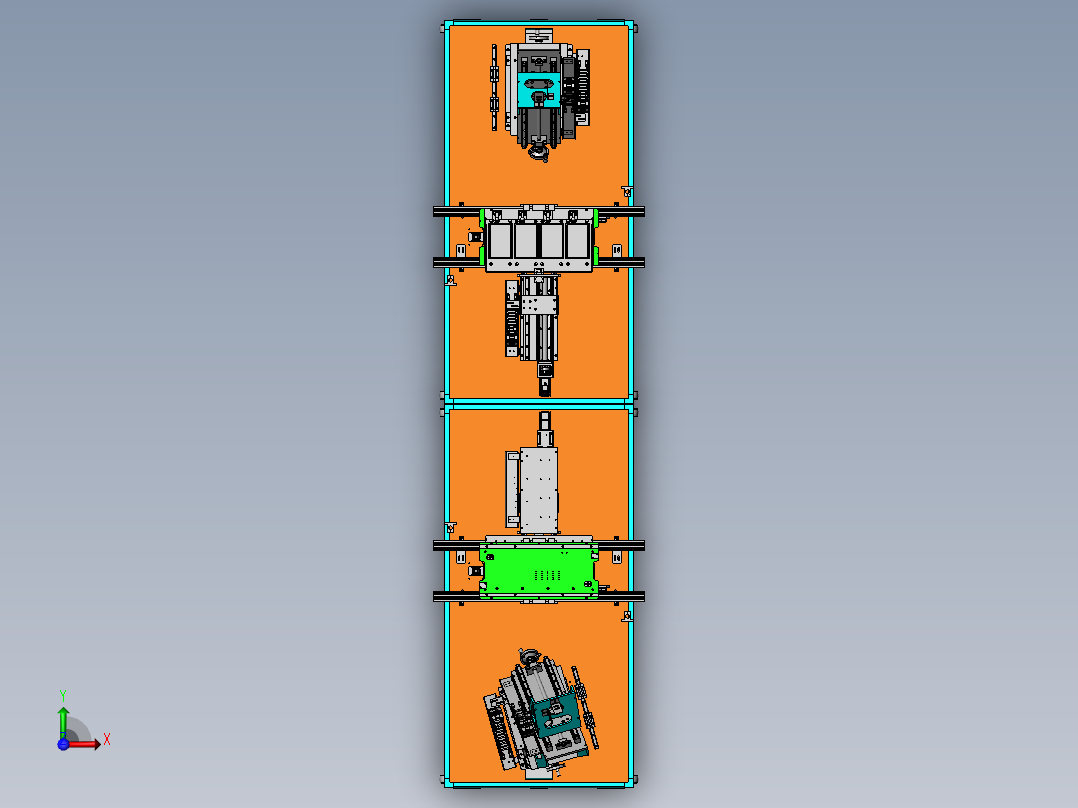 电路板自动检测生产设备sw17前视图