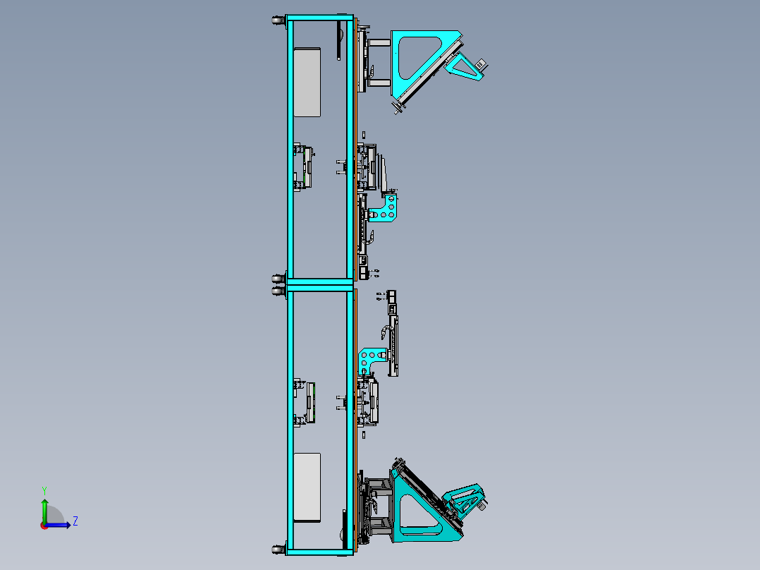 电路板自动检测生产设备sw17左视图