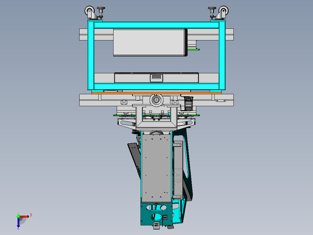 电路板自动检测生产设备sw17俯视图