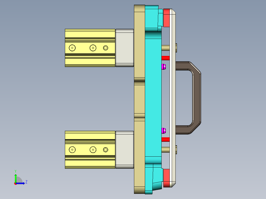 EDA50-笔记本CNC工装夹具三维模型CNC5-190329左视图