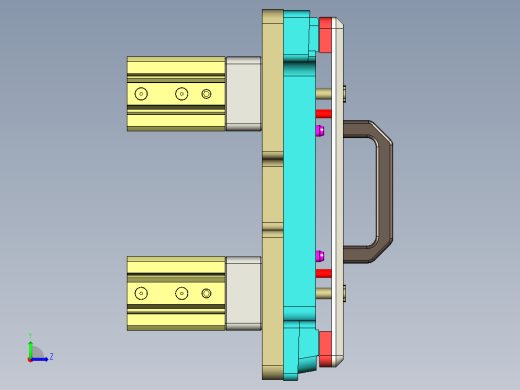EDA50-笔记本CNC工装夹具三维模型CNC5-190329左视缩略图