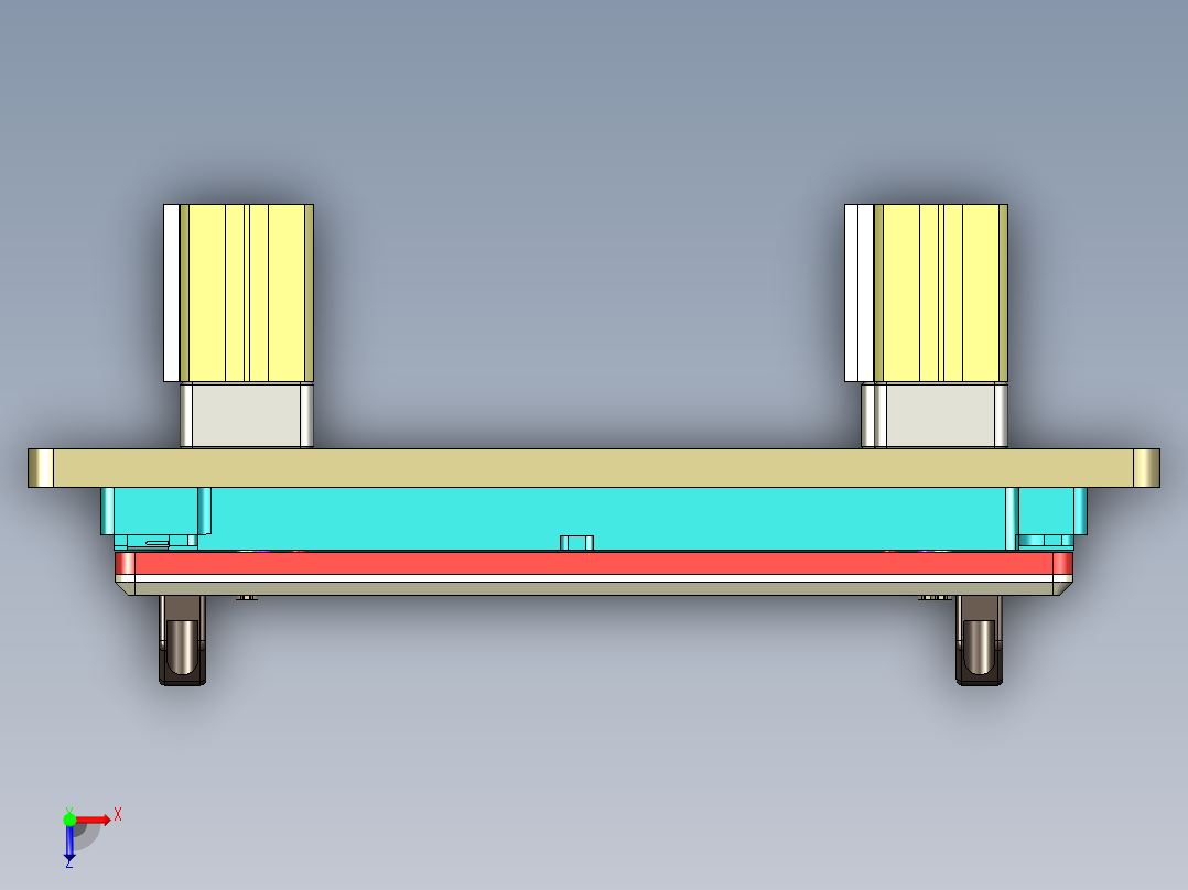 EDA50-笔记本CNC工装夹具三维模型CNC5-190329俯视图
