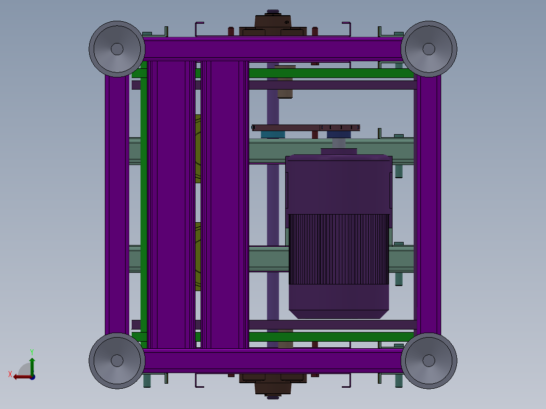 顶升平移机sw18可编辑后视图