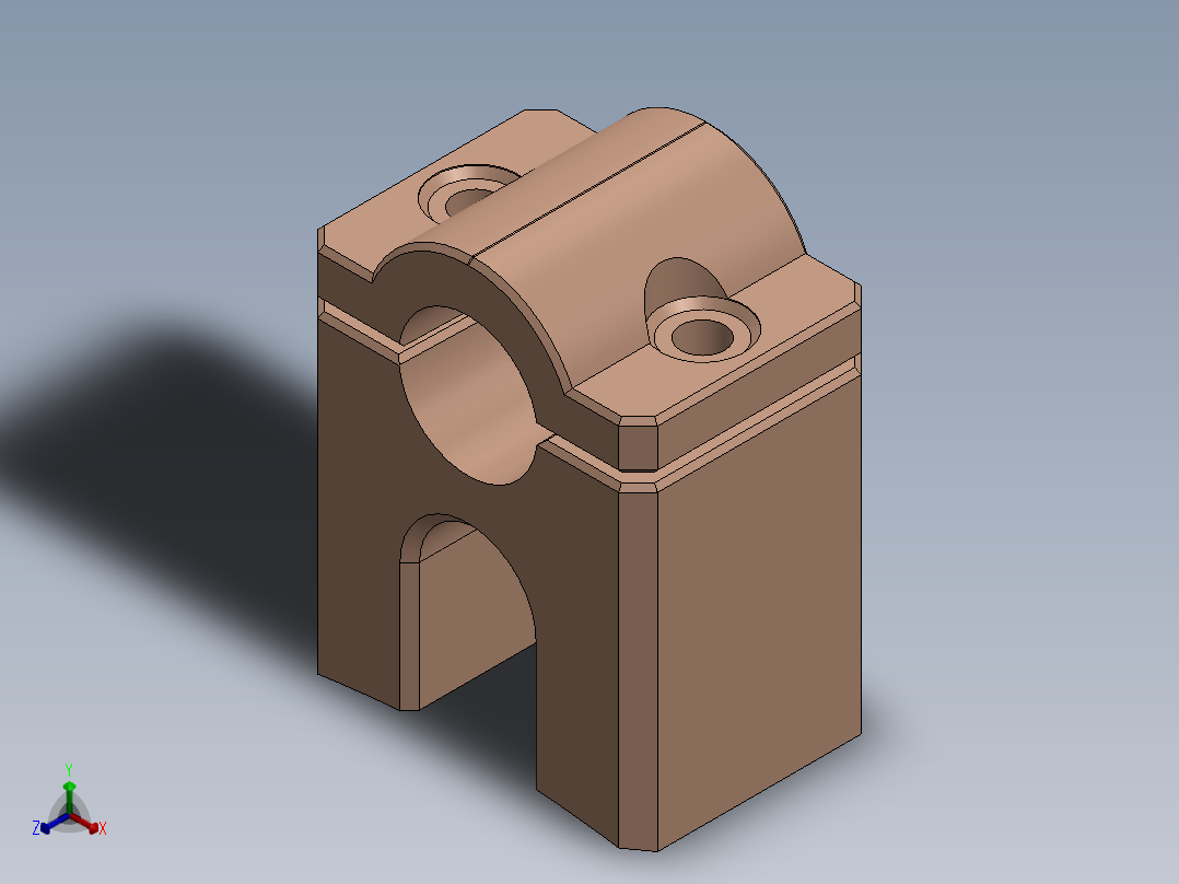 喇叭正等轴测图