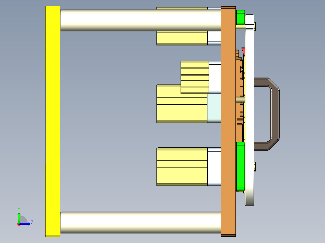 EDB41-C笔记本CNC工装夹具三维模型-CNC5-191113左视图