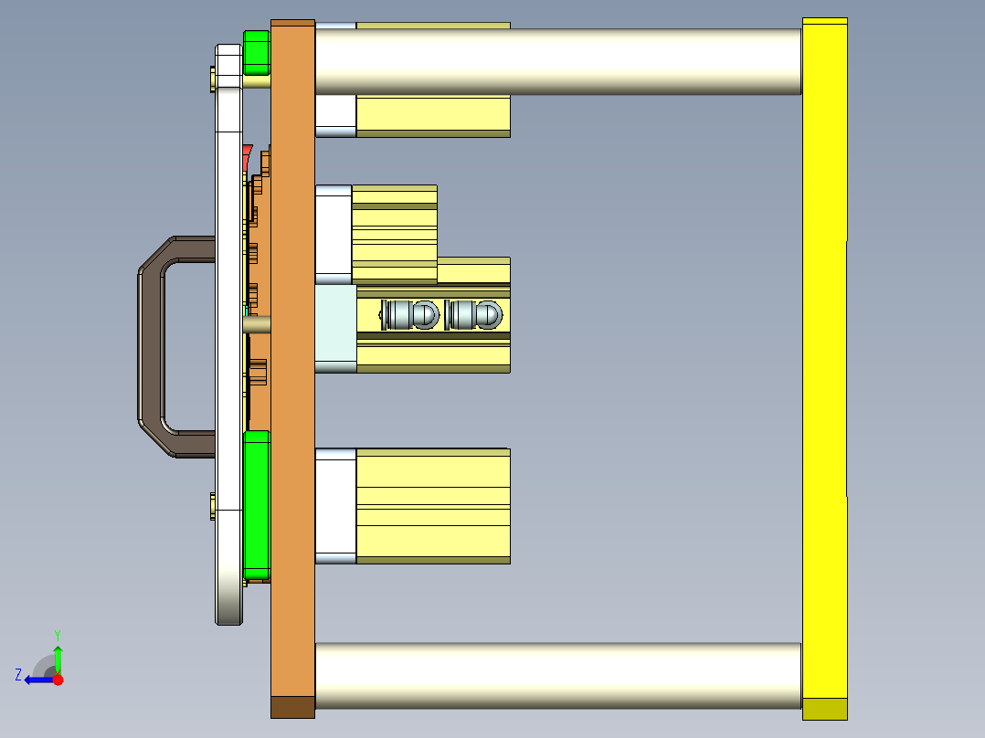 EDB41-C笔记本CNC工装夹具三维模型-CNC5-191113右视图