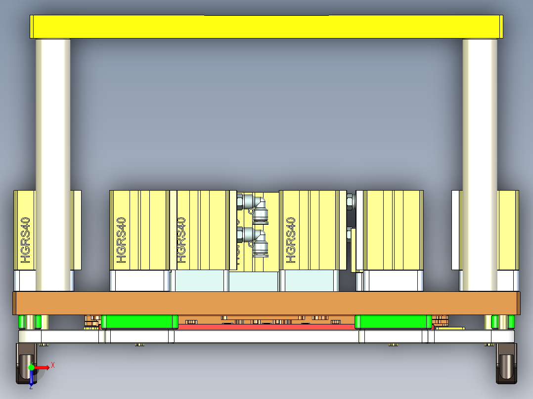EDB41-C笔记本CNC工装夹具三维模型-CNC5-191113俯视图