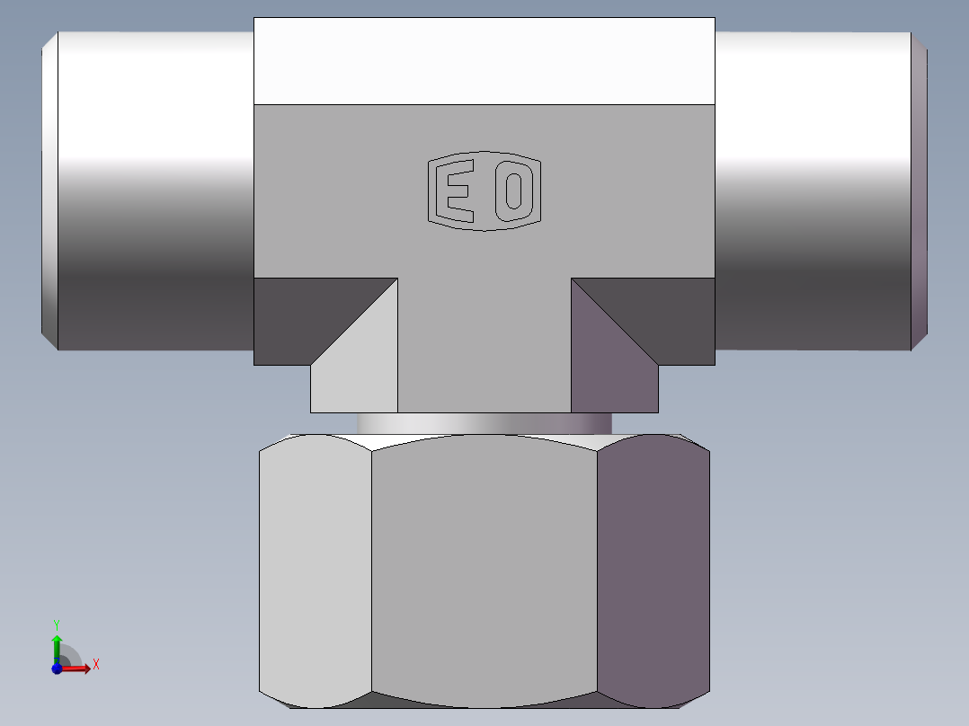 BC+BD 三通组合接头、BD-18前视图