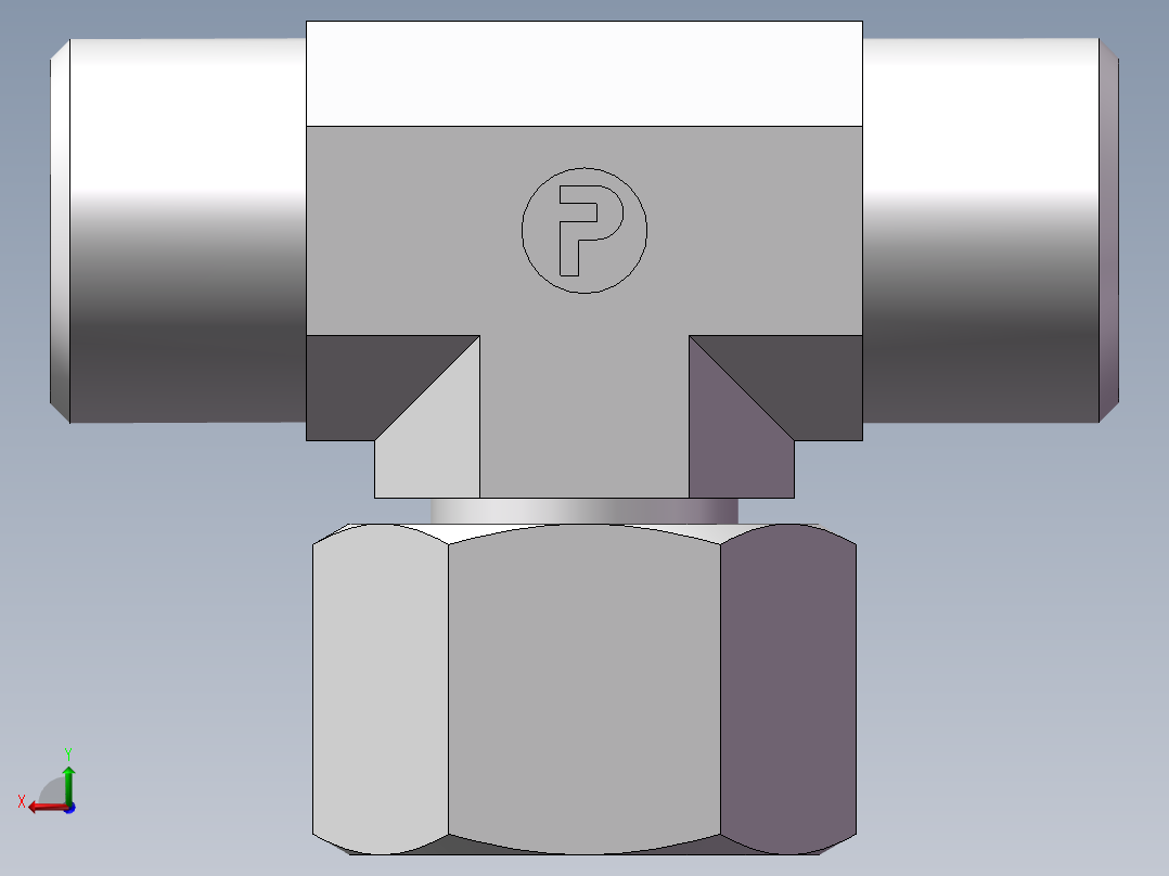 BC+BD 三通组合接头、BD-18后视图