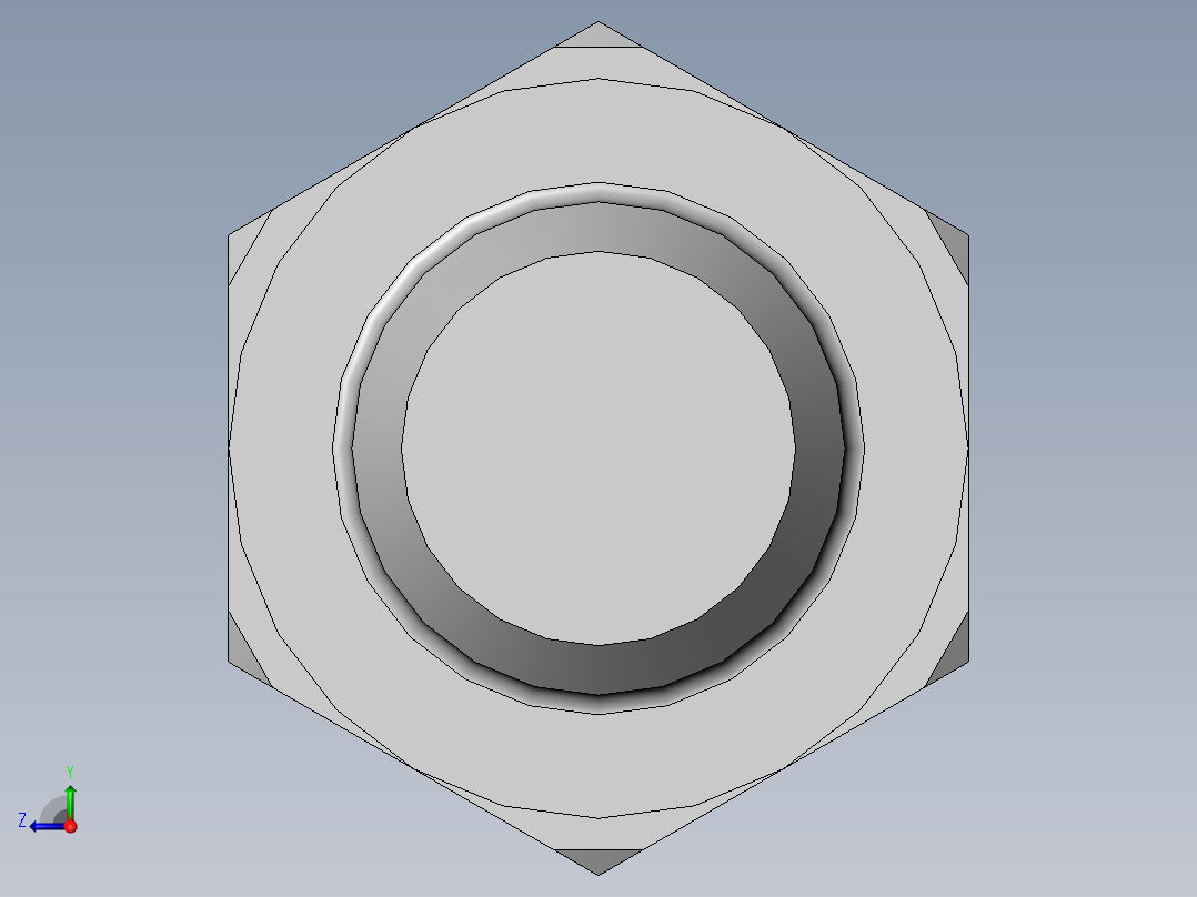 六角头螺栓C级M20×80右视图