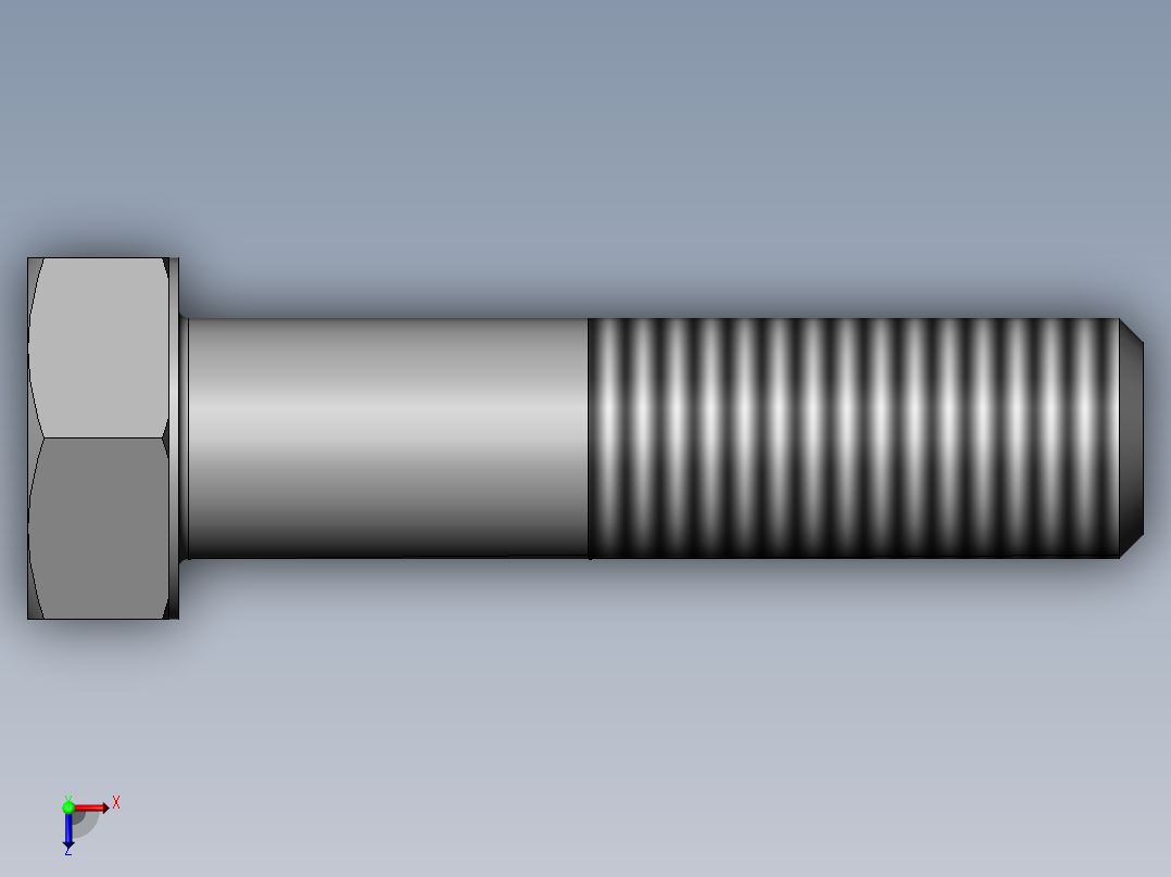 六角头螺栓C级M20×80俯视图