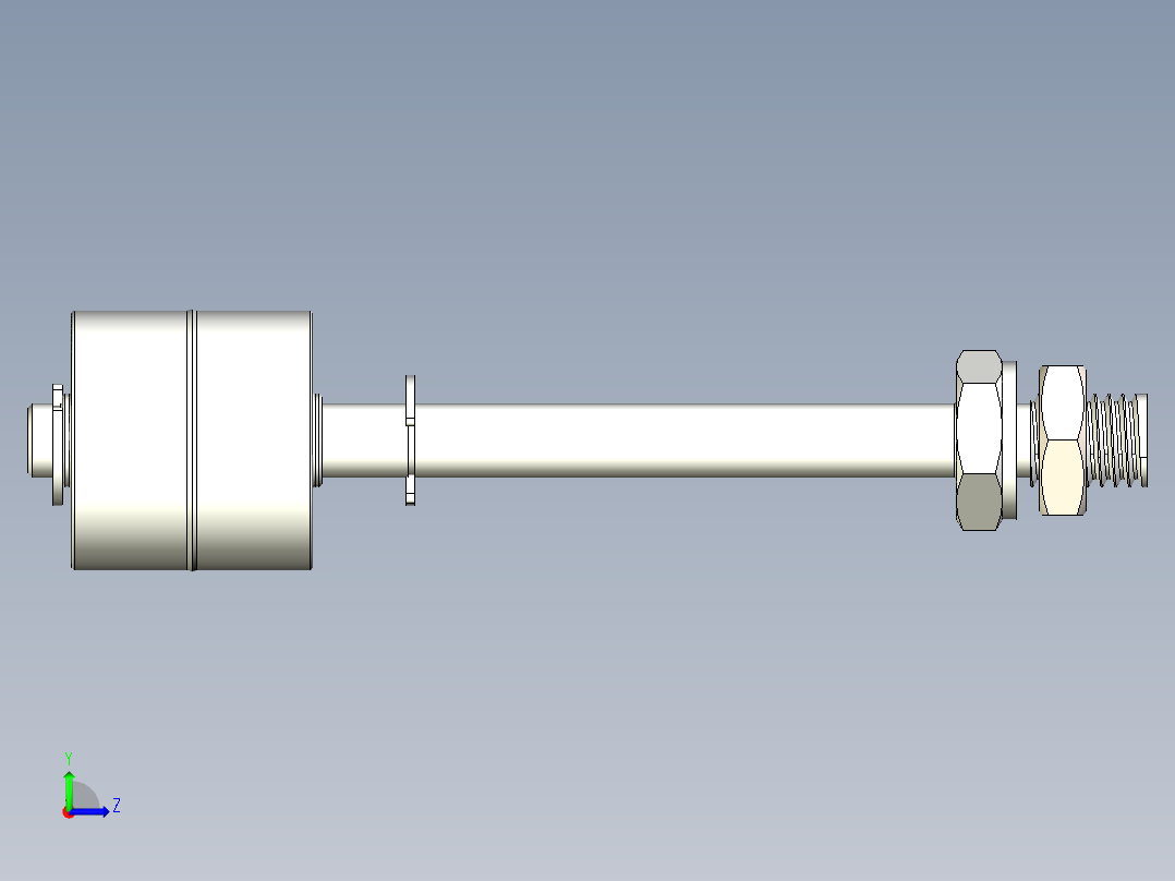 浮子液位开关（零部件+实物图）3D左视图