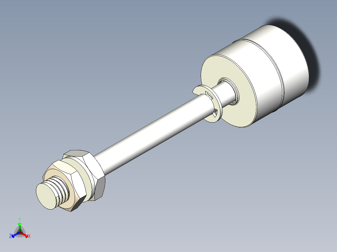 浮子液位开关（零部件+实物图）3D正等轴测图