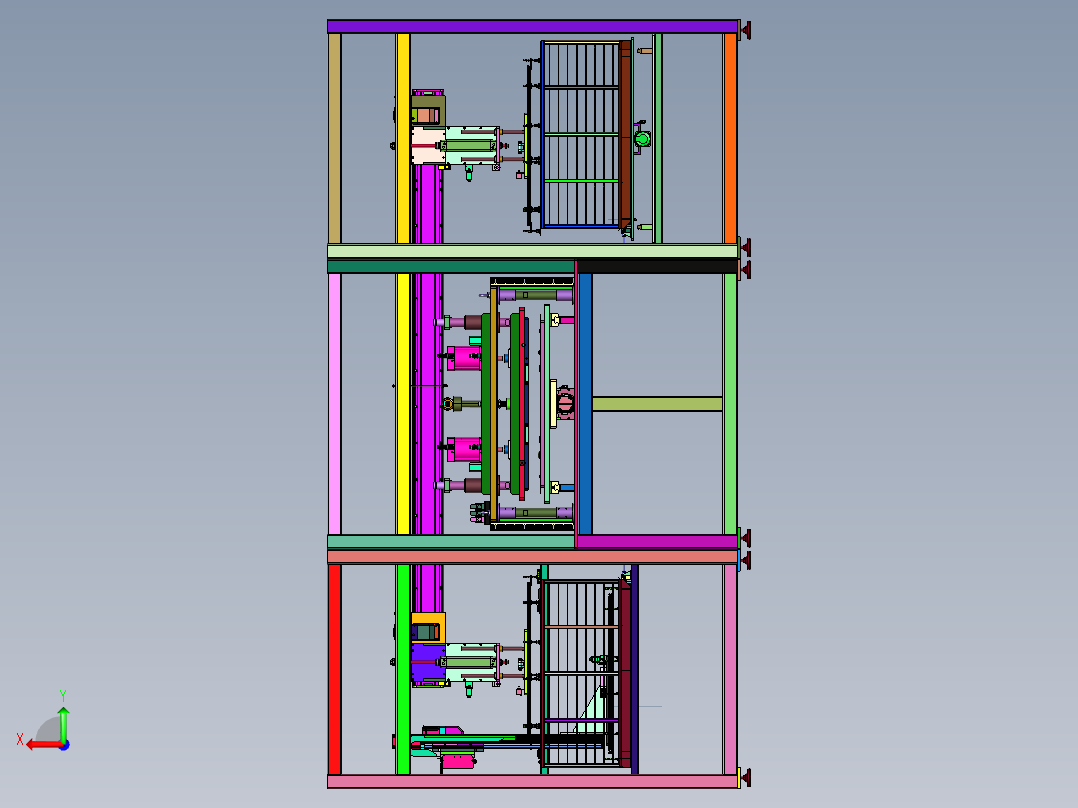 电池壳体的密封性测试系统后视图