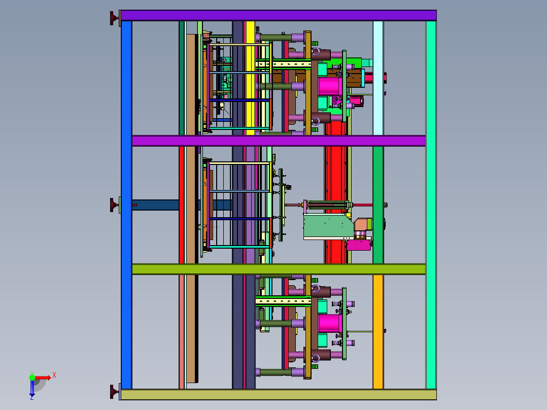 电池壳体的密封性测试系统俯视图
