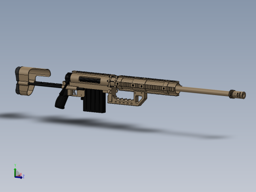 手枪左轮冲锋枪老式狙击步枪设计3D图纸gt-200 SW