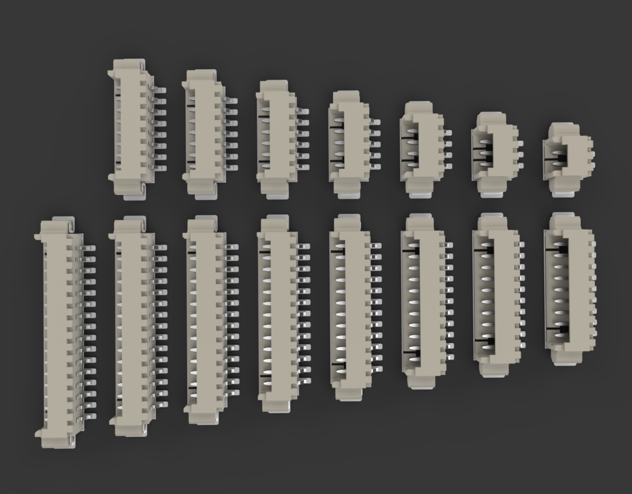 1 25连接器2 16p组件16