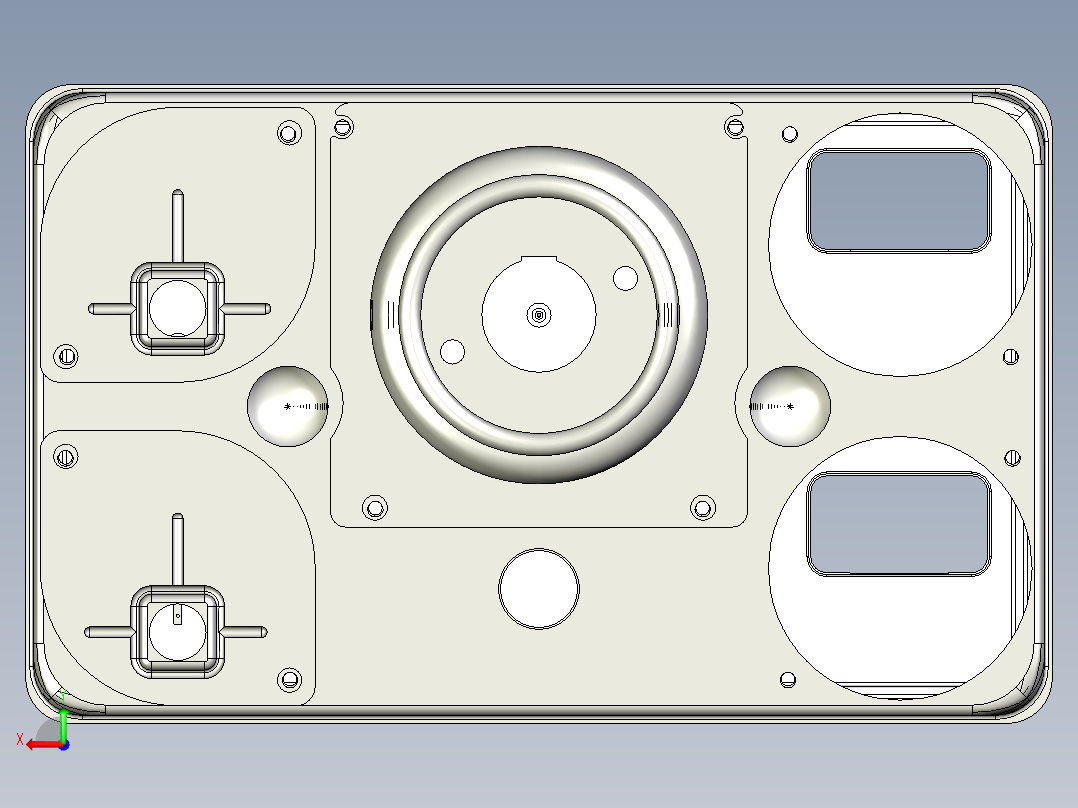 Ramirez Rural 750 的仪表板 Stewart Warner后视图