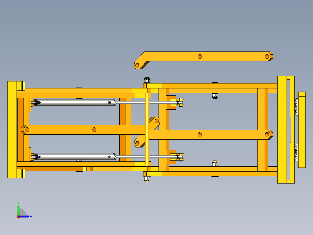 剪叉升降机左视图