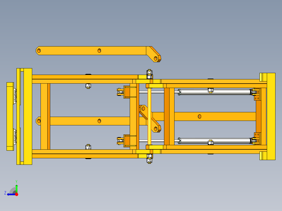 剪叉升降机右视图