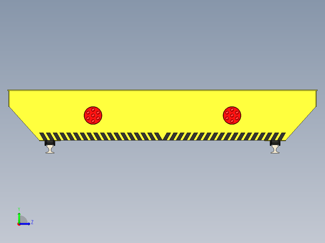 150t、300t无动力拖车及200t、320t、400t电动平车-KPW-150T(4.5×5.5×1.0m)无动力平车MF120左视图