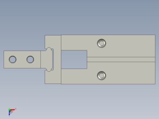 夹爪气缸HFZ25(CL)ZC俯视缩略图
