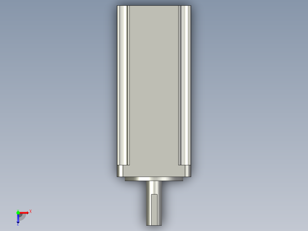 松下伺服100WMSMD012SCS俯视图