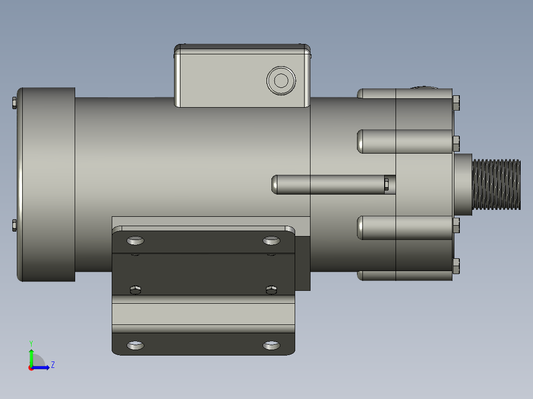MP-70R磁力泵左视图